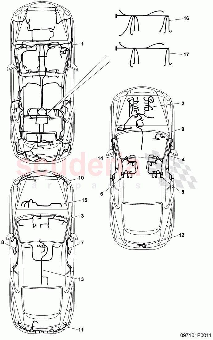 wiring harnesses, D >> - MJ 2011 of Bentley Bentley Continental Supersports (2009-2011)