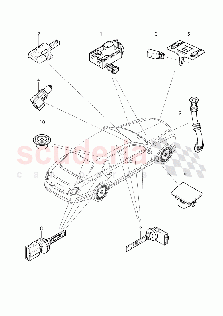 air conditioner, temperature sensor of Bentley Bentley Mulsanne (2010+)