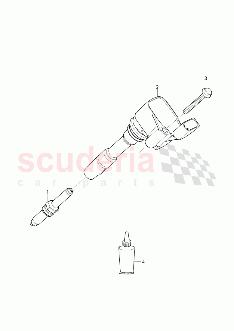 ignition coil with spark plug connector, spark plug of Bentley Bentley Bentayga (2015+)