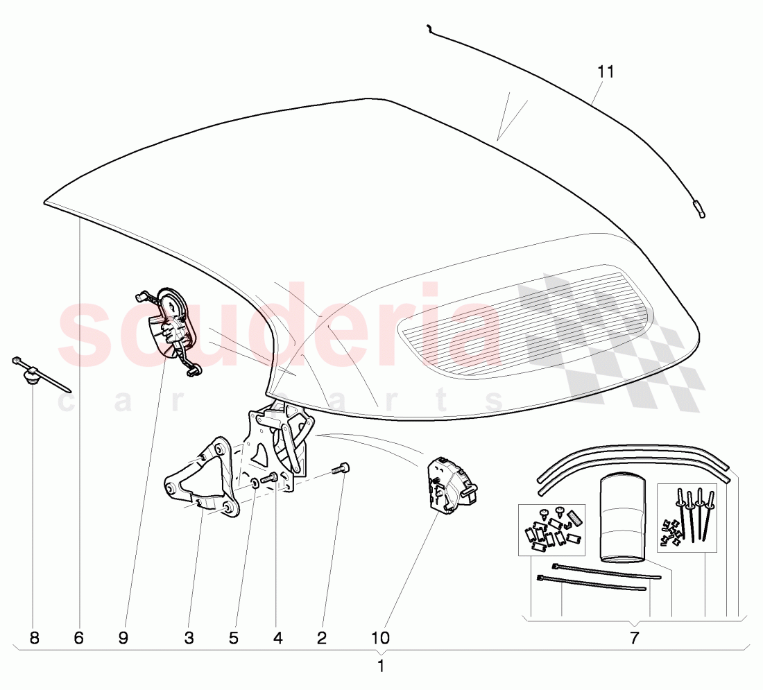 Convertible Roof of Bentley Bentley Continental GTC (2006-2010)