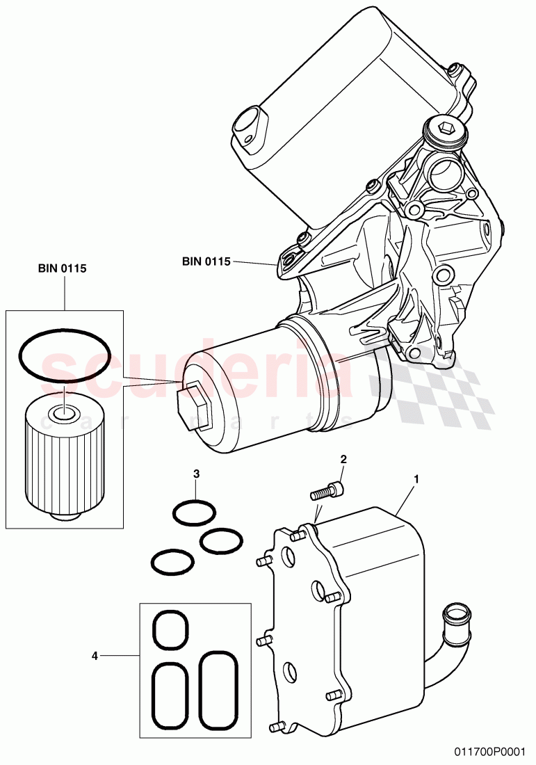 oil cooler of Bentley Bentley Continental GTC (2006-2010)