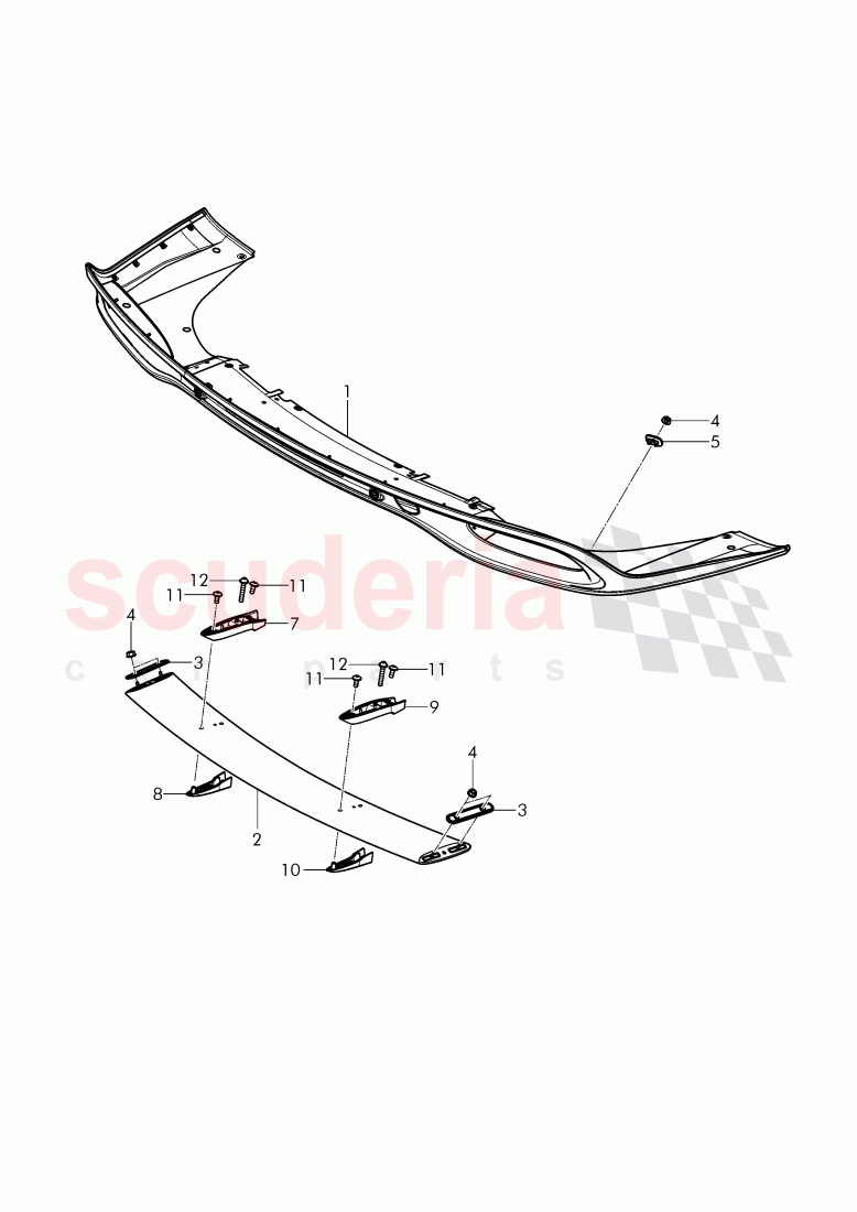 bumper, wing spoiler, D - MJ 2017>> of Bentley Bentley Continental GTC (2011+)