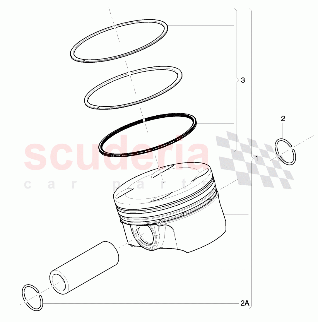 piston, piston ring of Bentley Bentley Continental GTC (2011+)