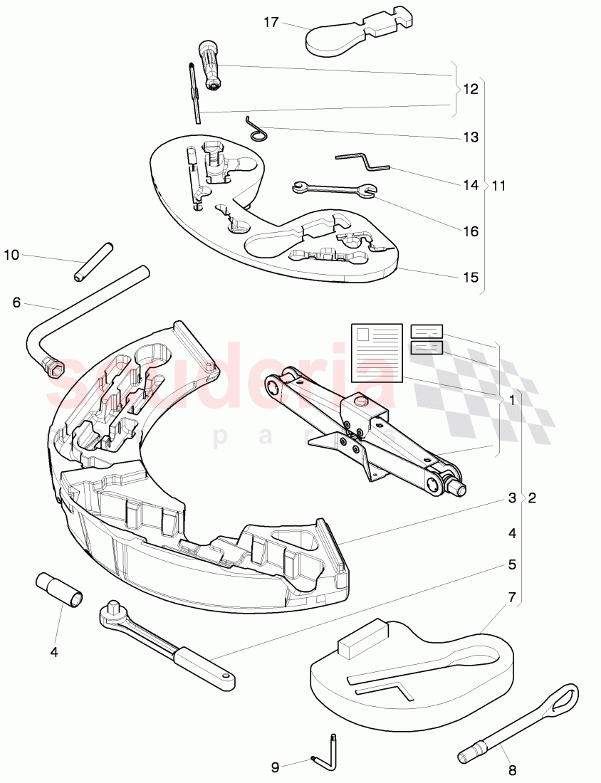 Vehicle tools, Spare Wheel of Bentley Bentley Continental Supersports (2009-2011)