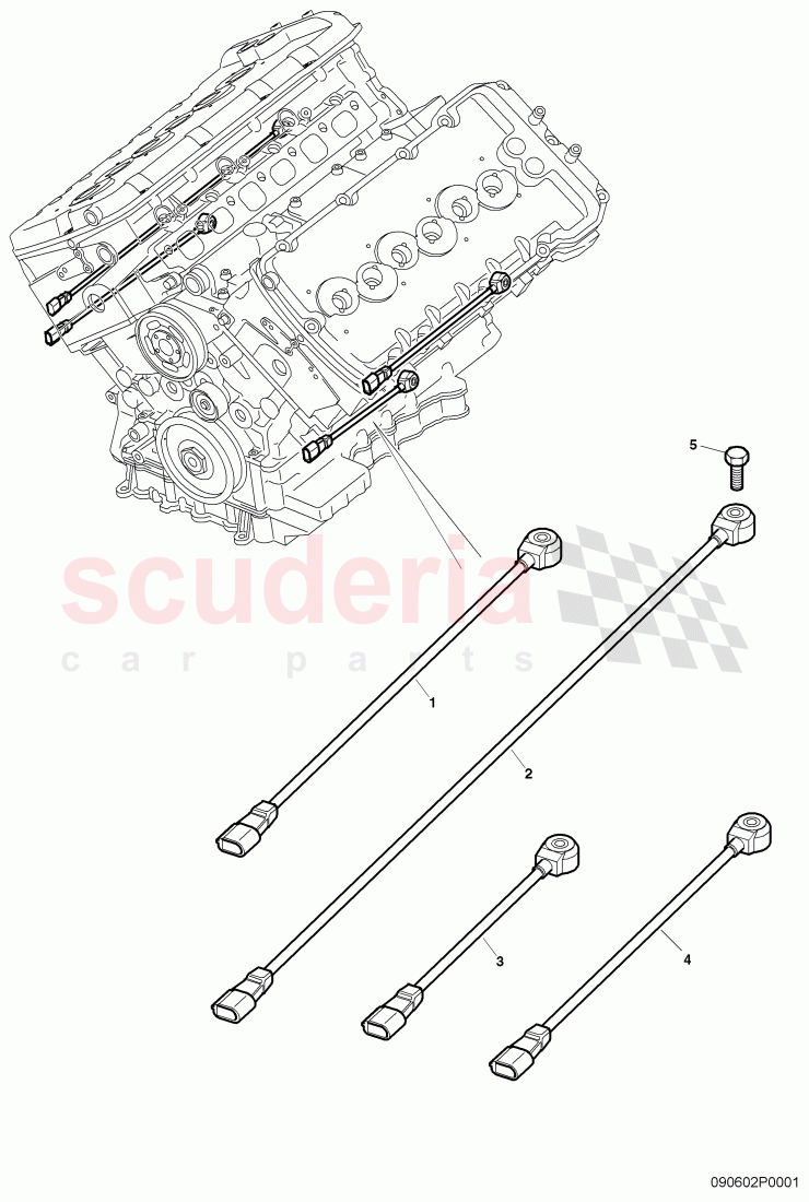 knock sensor of Bentley Bentley Continental GT (2003-2010)