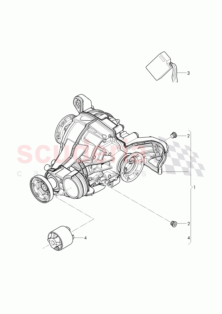 rear axle differential of Bentley Bentley Bentayga (2015+)