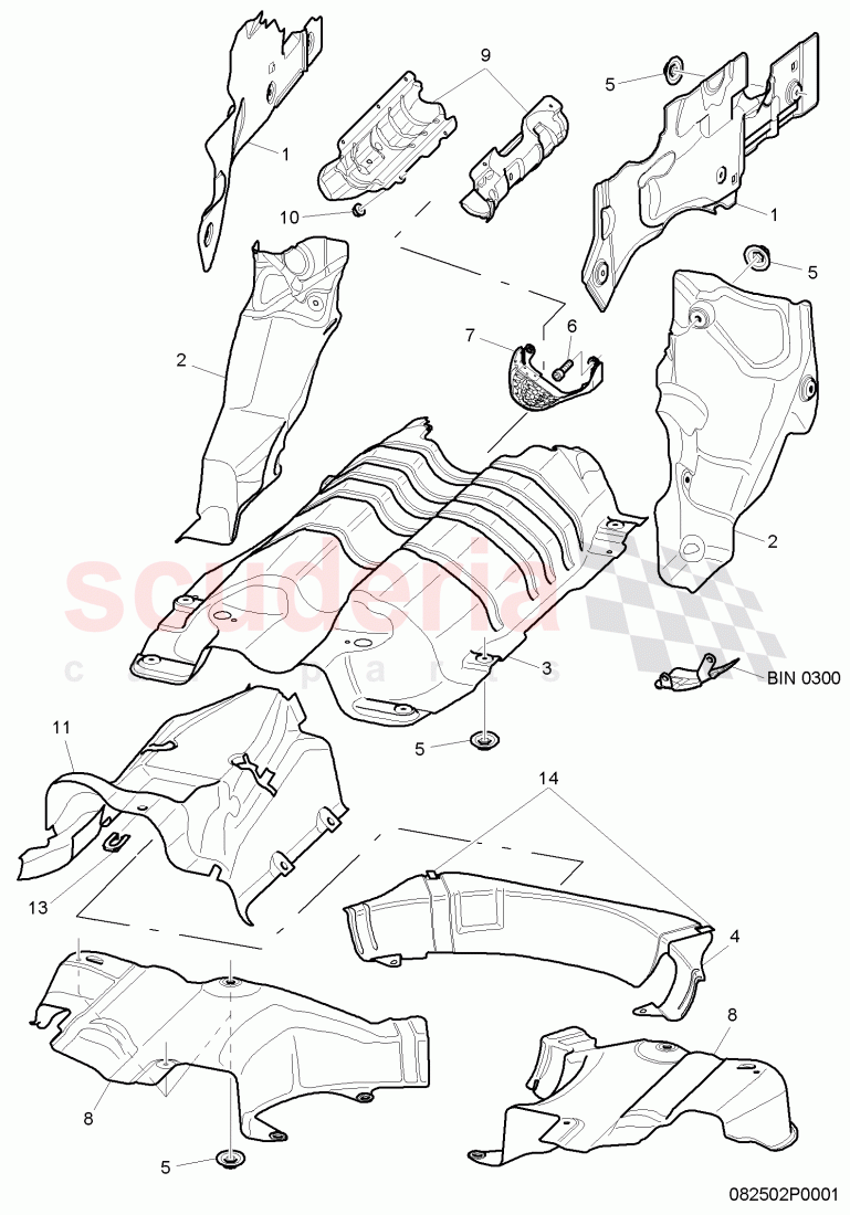 heatshield of Bentley Bentley Continental Flying Spur (2006-2012)