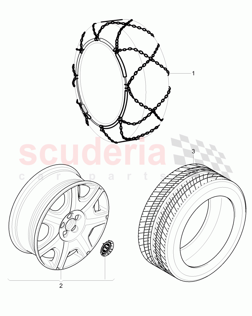 Original Accessories, Snow chains of Bentley Bentley Continental GT (2003-2010)