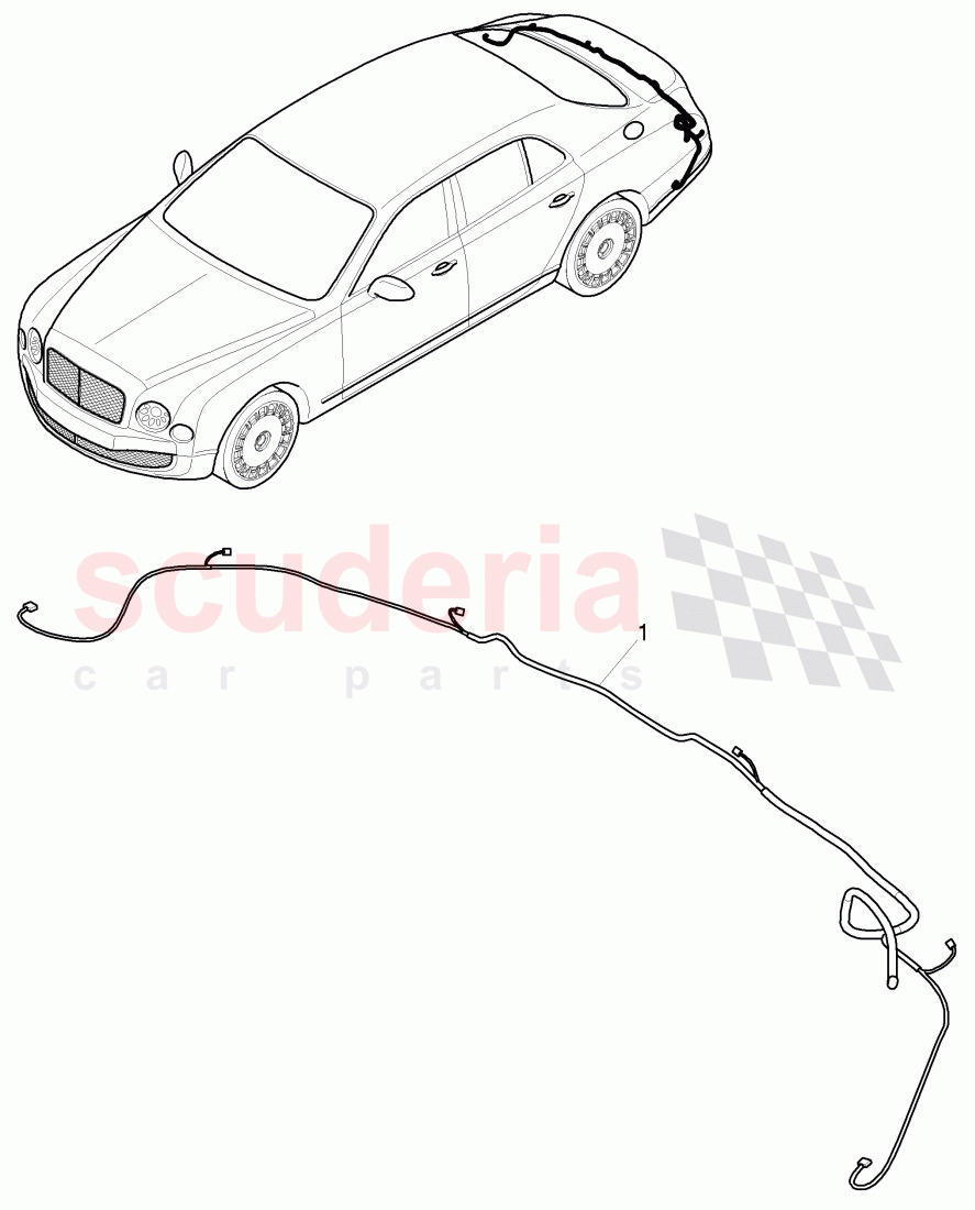 harness for bumper, D >> - MJ 2016 of Bentley Bentley Mulsanne (2010+)