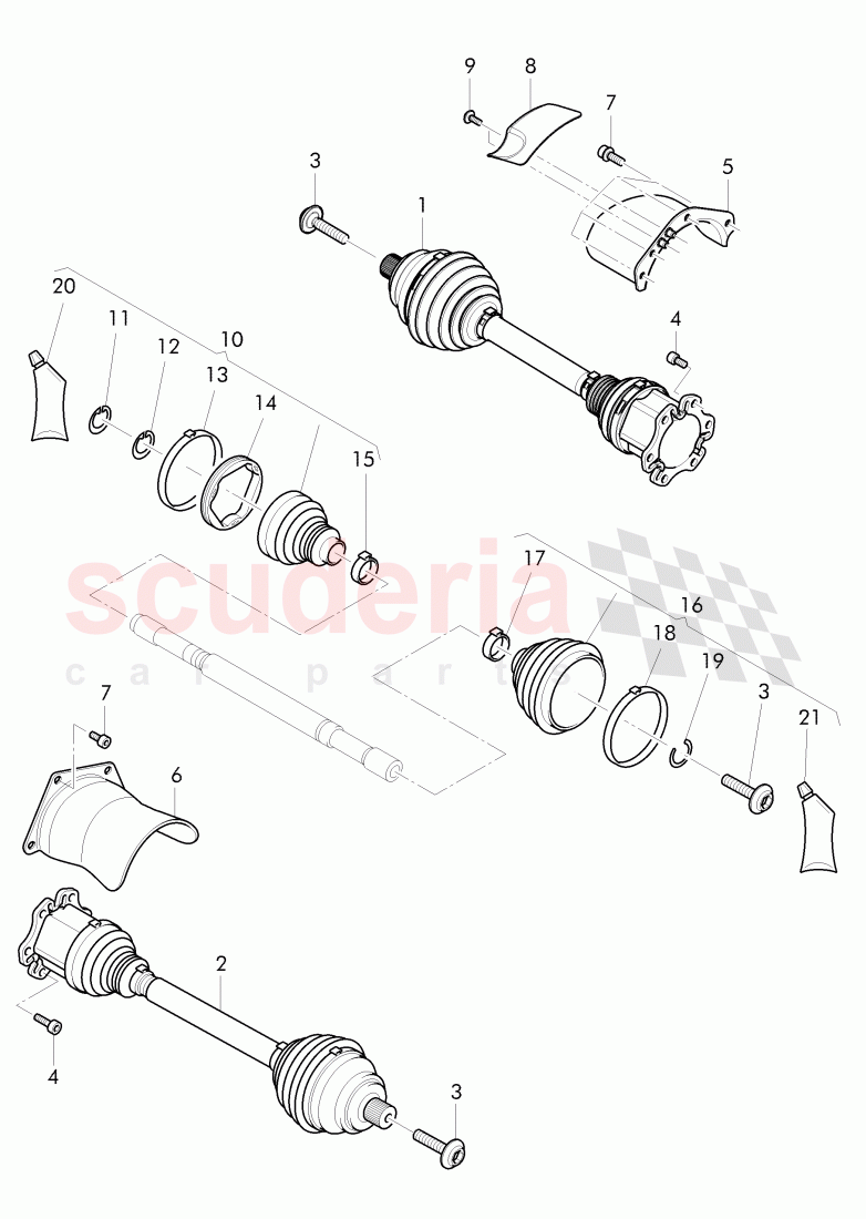 drive shaft, for automatic transmission of Bentley Bentley Continental Supersports Convertible (2017+)