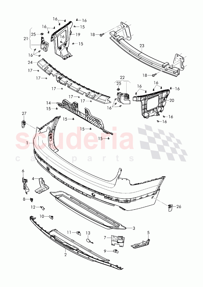 bumper of Bentley Bentley Bentayga (2015+)