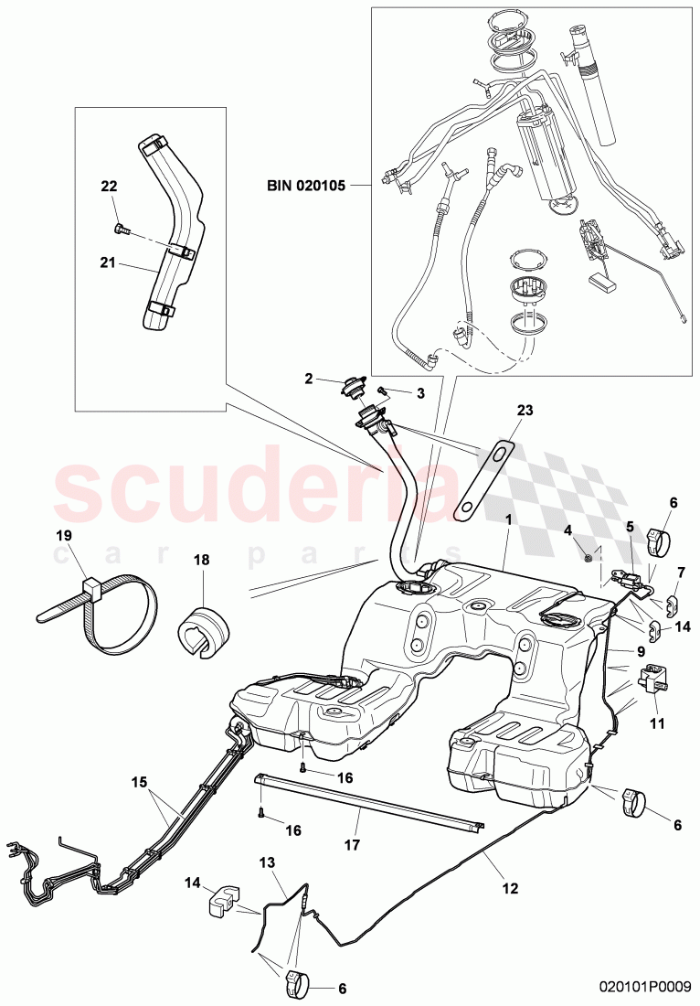 fuel tank with pump fuel gauge, and connecting parts, fuel line with breather and vacuum, pipe, F 3W-8-053 906>>, F ZA-A-062 464>>, D >> - MJ 2010 of Bentley Bentley Continental Flying Spur (2006-2012)