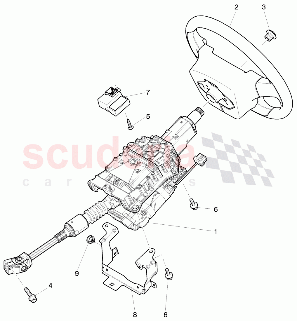 steering column, steering wheel of Bentley Bentley Continental GTC (2011+)