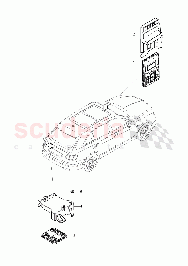 central electronic control, unit for comfort system of Bentley Bentley Bentayga (2015+)