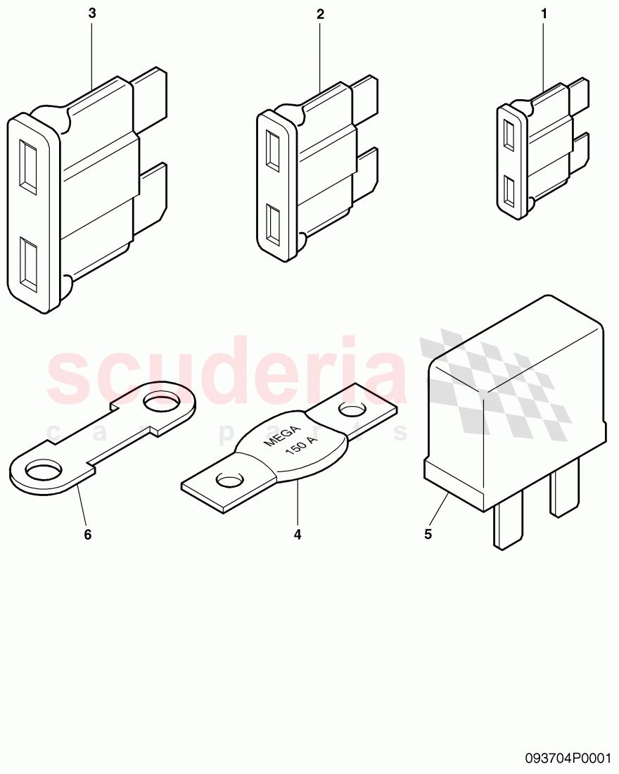 Fuses of Bentley Bentley Continental Flying Spur (2006-2012)