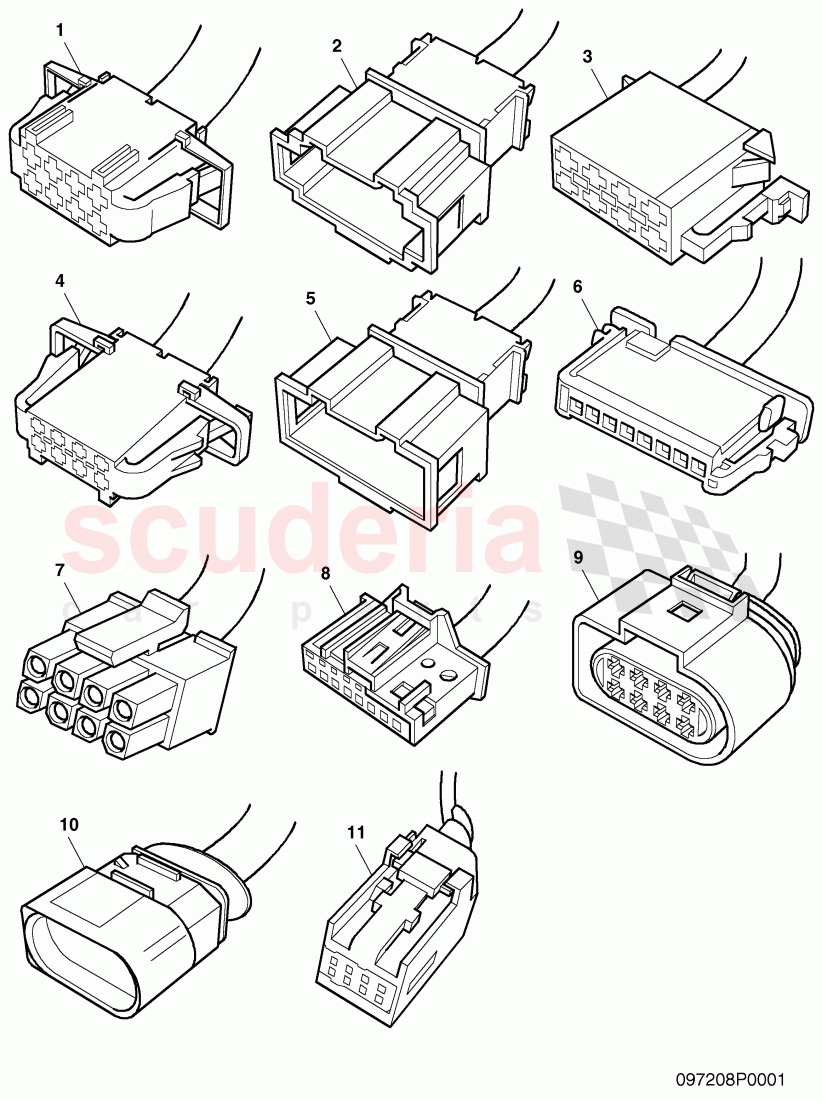 housing for cable connector of Bentley Bentley Continental Supersports (2009-2011)