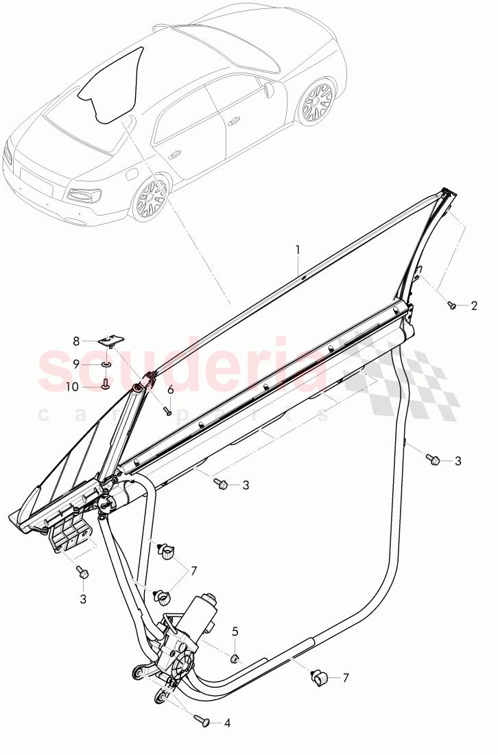 sunshade of Bentley Bentley Continental Flying Spur (2013+)