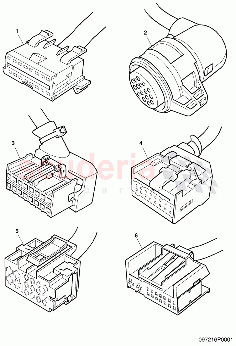 housing for cable connector of Bentley Bentley Continental Supersports (2009-2011)