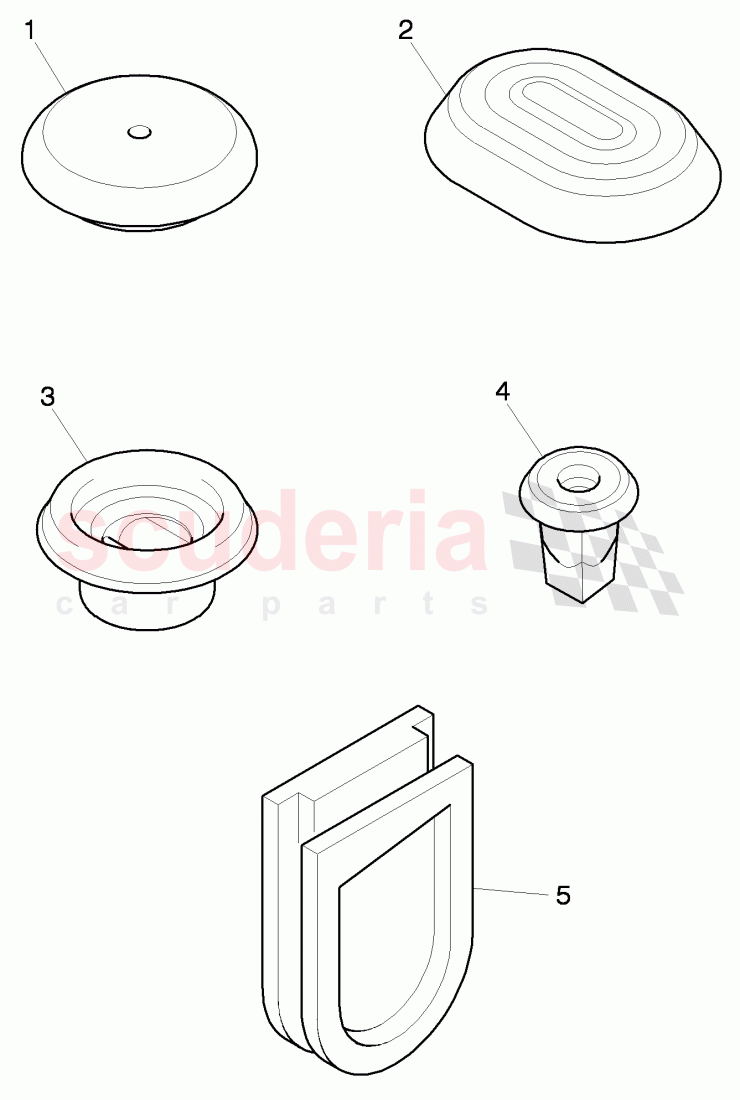 grommet for body, plug of Bentley Bentley Continental GTC (2011+)