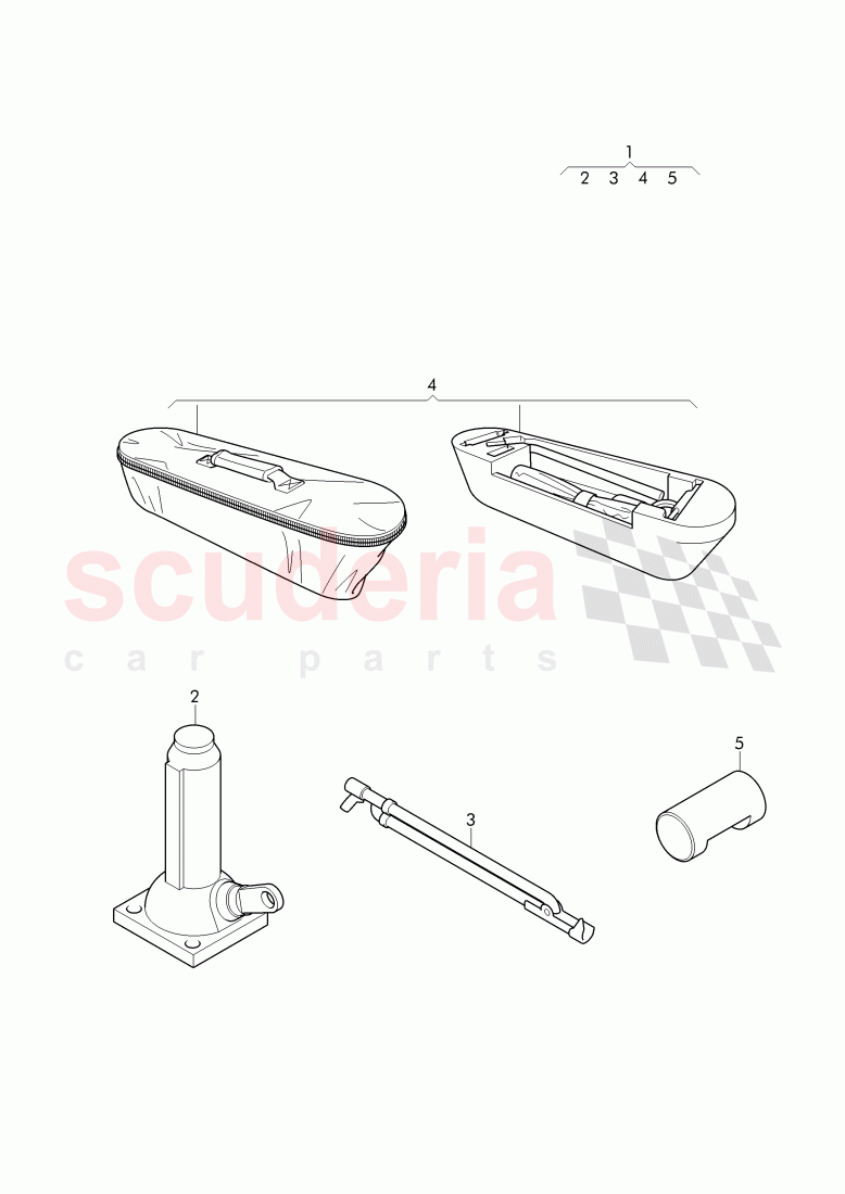 Original Accessories, Tool set of Bentley Bentley Bentayga (2015+)