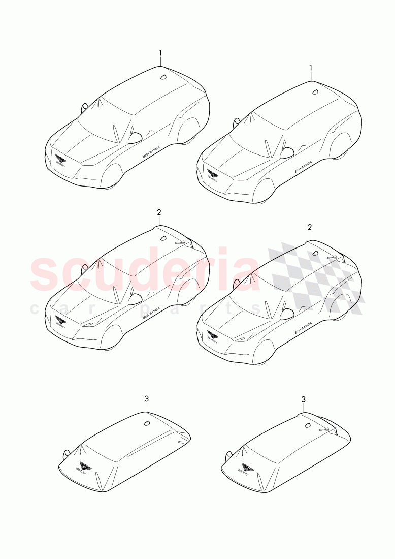 Original Accessories, Car cover of Bentley Bentley Bentayga (2015+)