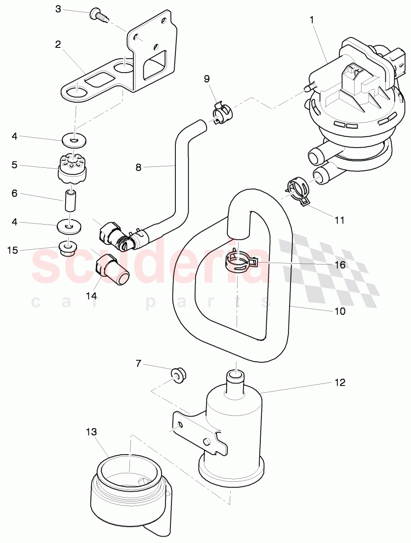 leak detection pump, Leak detection pump filter of Bentley Bentley Mulsanne (2010+)