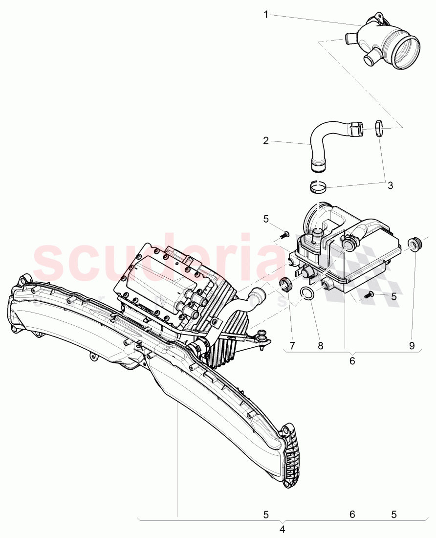 Crankcase breather of Bentley Bentley Continental GT (2011-2018)