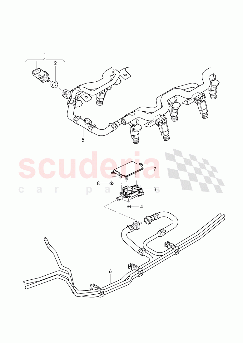 Sensor fuer Kraftstoffmischung, mit Halter, pressure sensor of Bentley Bentley Continental Supersports Convertible (2017+)