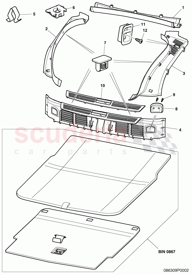 boot lining of Bentley Bentley Continental Flying Spur (2006-2012)