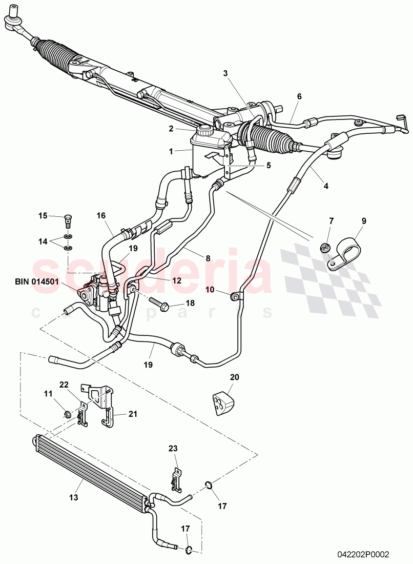 power steering, F 3W-8-054 096>>, F ZA-A-062 566>> of Bentley Bentley Continental GT (2003-2010)