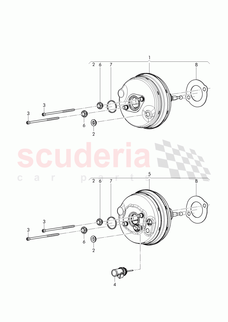 brake servo, for service installation of Bentley Bentley Continental GTC (2011+)