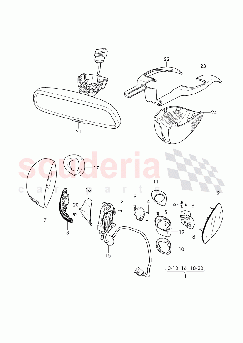 rear view mirror, rear view mirror inner of Bentley Bentley Continental Supersports (2009-2011)