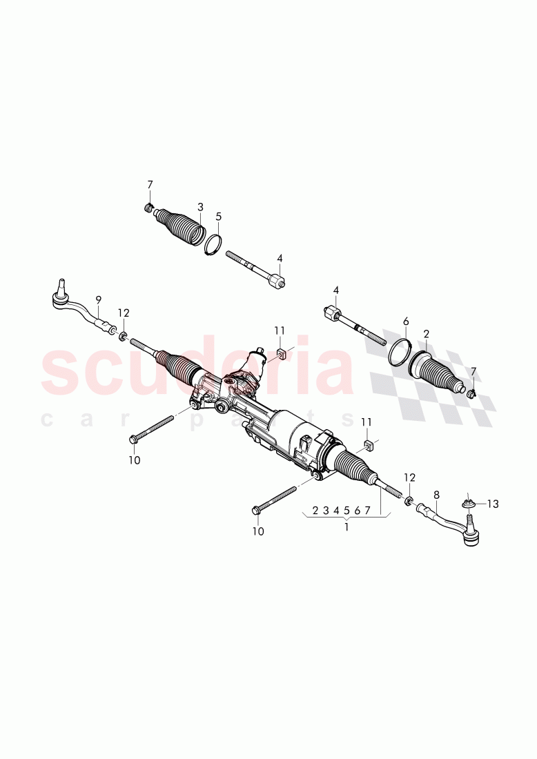 steering gear of Bentley Bentley Bentayga (2015+)