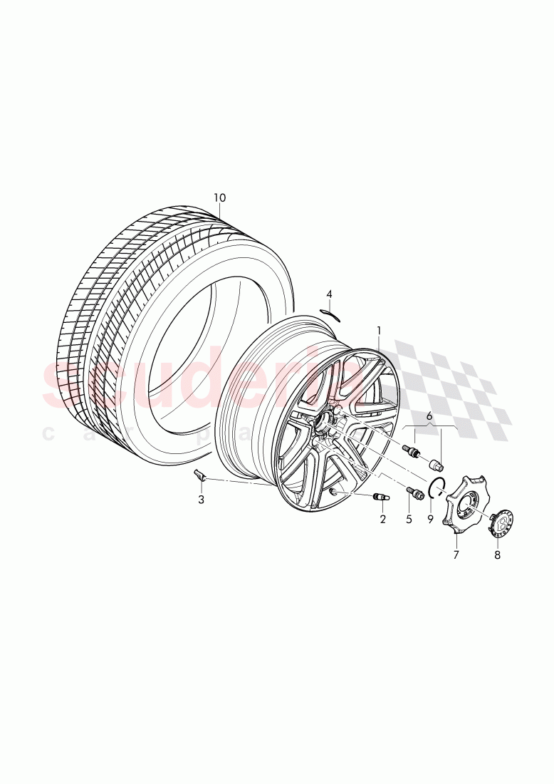 Complete wheels and tires, D - MJ 2018>> of Bentley Bentley Bentayga (2015+)