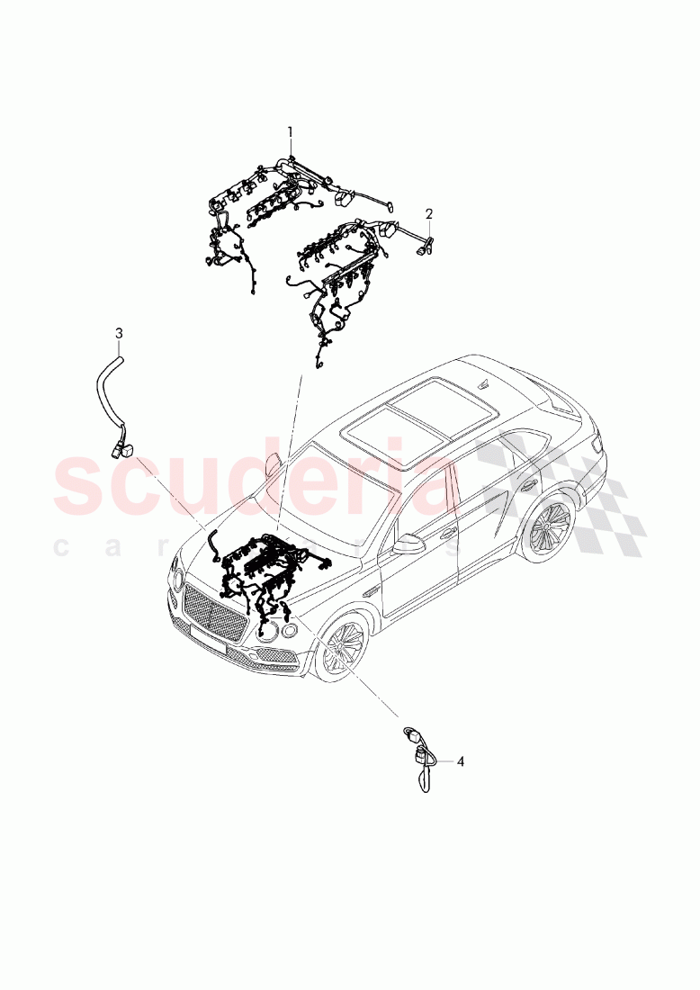 Additional Wiring Harnesses of Bentley Bentley Bentayga (2015+)