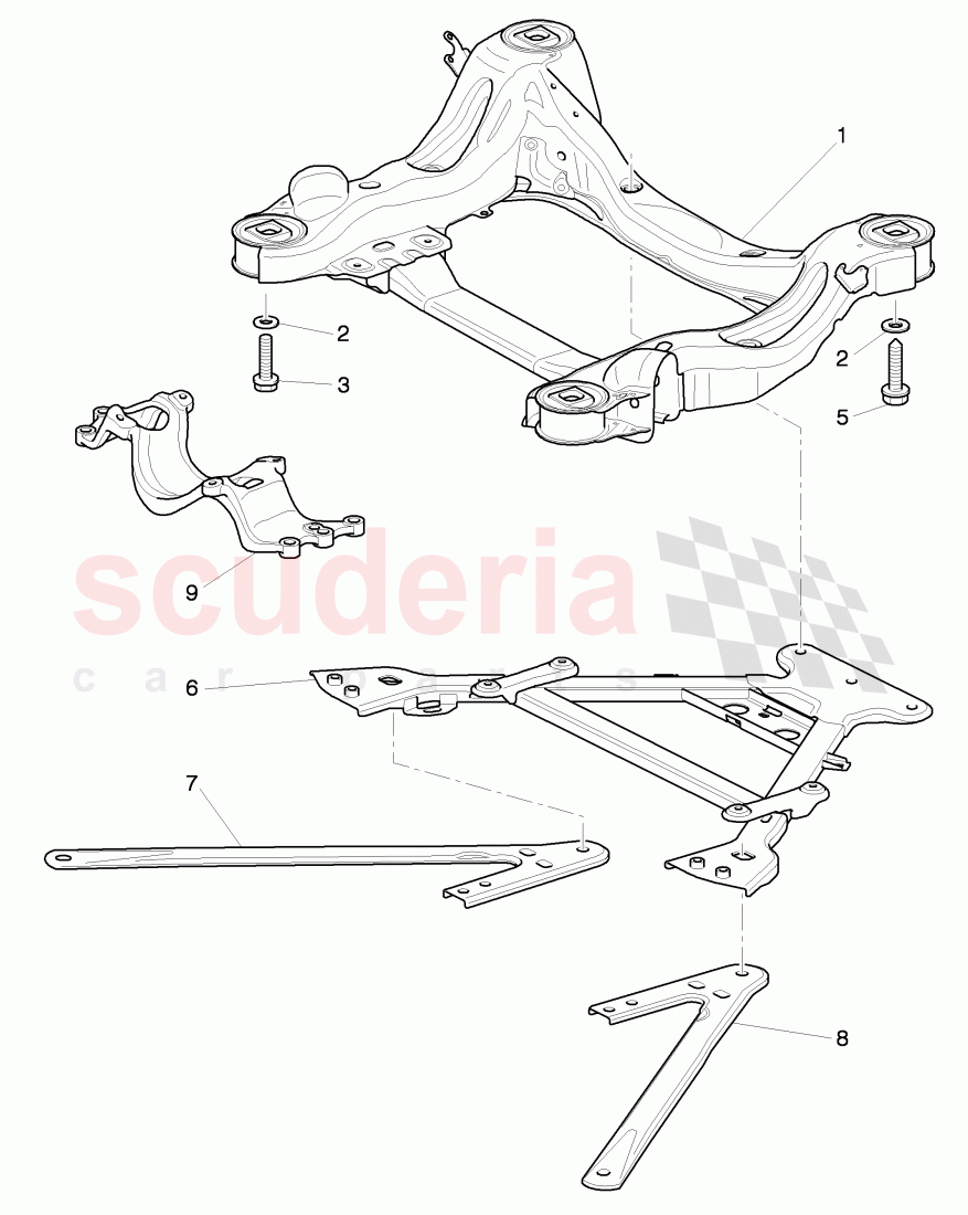 support frame of Bentley Bentley Continental Supersports (2009-2011)