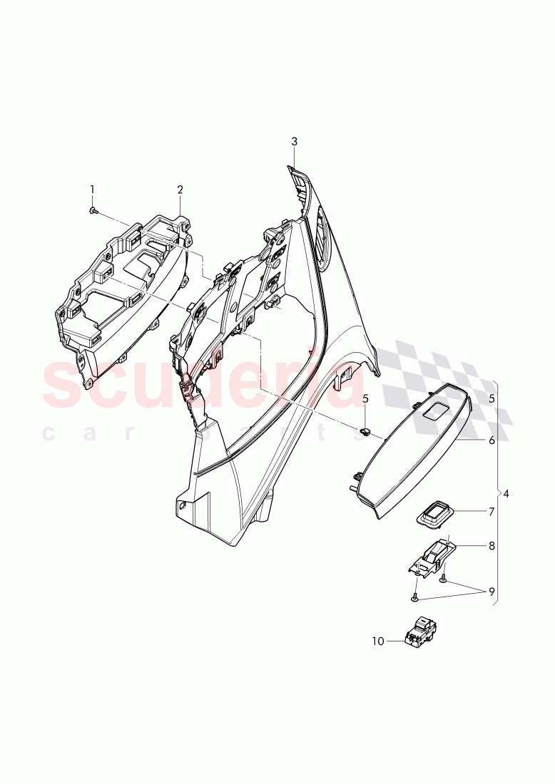 armrest, trim panel for rear panel of Bentley Bentley Continental GTC (2011+)