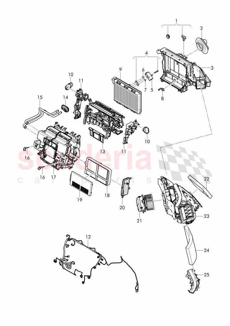 air conditioner with electronic regulation of Bentley Bentley Bentayga (2015+)