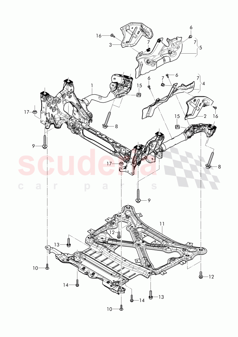 sub frame of Bentley Bentley Bentayga (2015+)