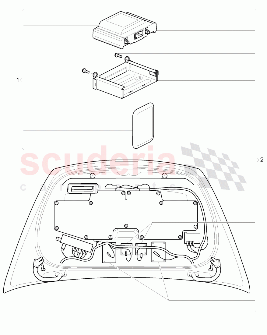 Original Accessories, Installation kit for vehicle, positioning system of Bentley Bentley Continental Supersports (2009-2011)