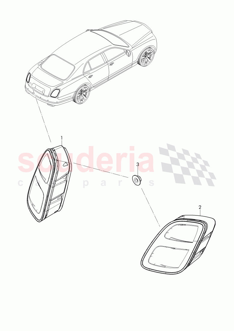 taillight, D - MJ 2017>> of Bentley Bentley Mulsanne (2010+)