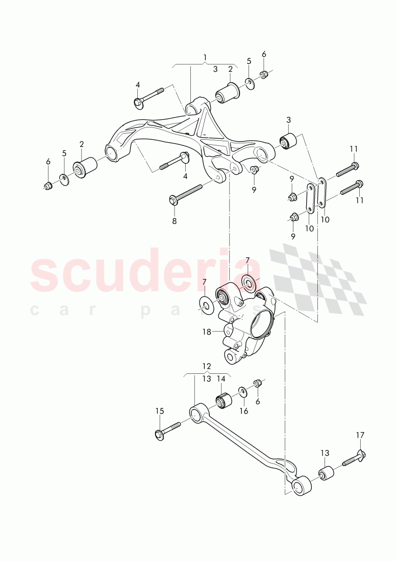 track control arm, link for stabilizer, tie rod, D - MJ 2017>> of Bentley Bentley Mulsanne (2010+)