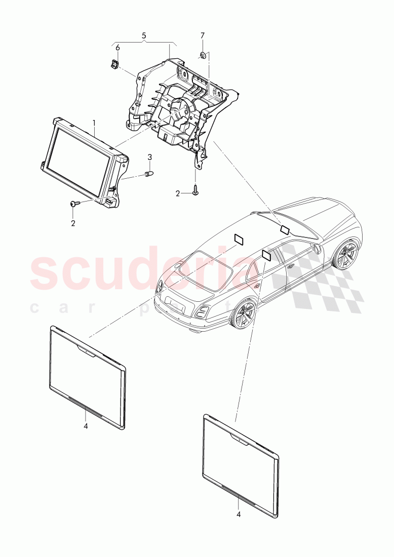 for multimedia interface 'mmi', D - MJ 2017>> of Bentley Bentley Mulsanne (2010+)