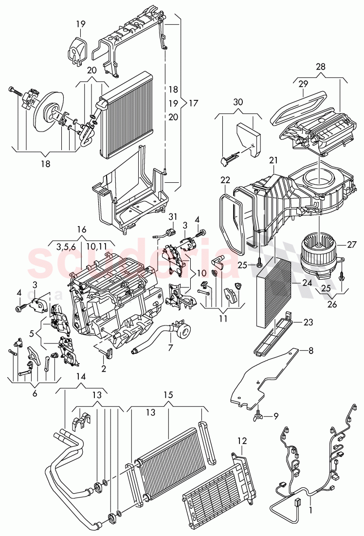 air conditioner with electronic regulation, D - MJ 2017>> of Bentley Bentley Mulsanne (2010+)