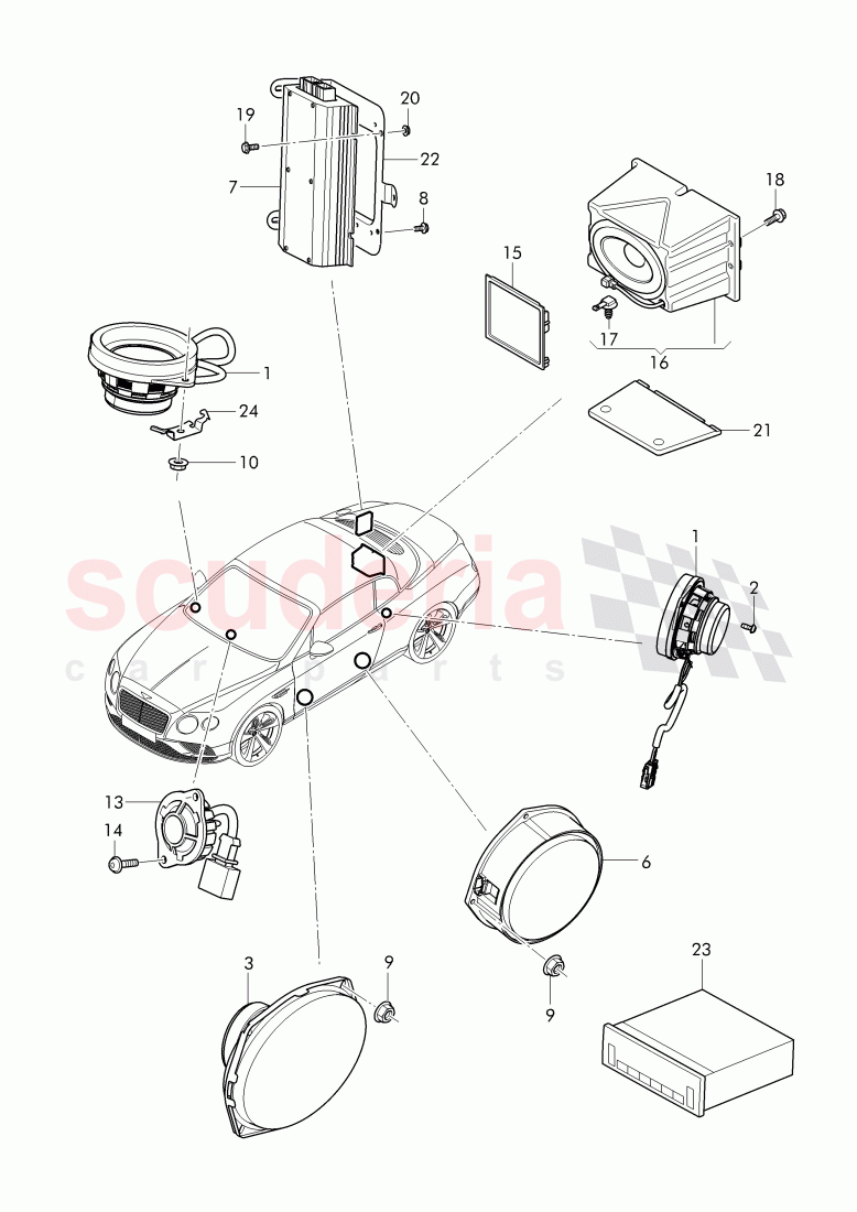 loudspeaker of Bentley Bentley Continental Supersports Convertible (2017+)