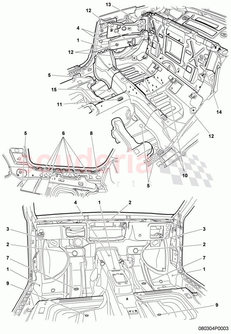 fasteners of Bentley Bentley Continental GTC (2006-2010)