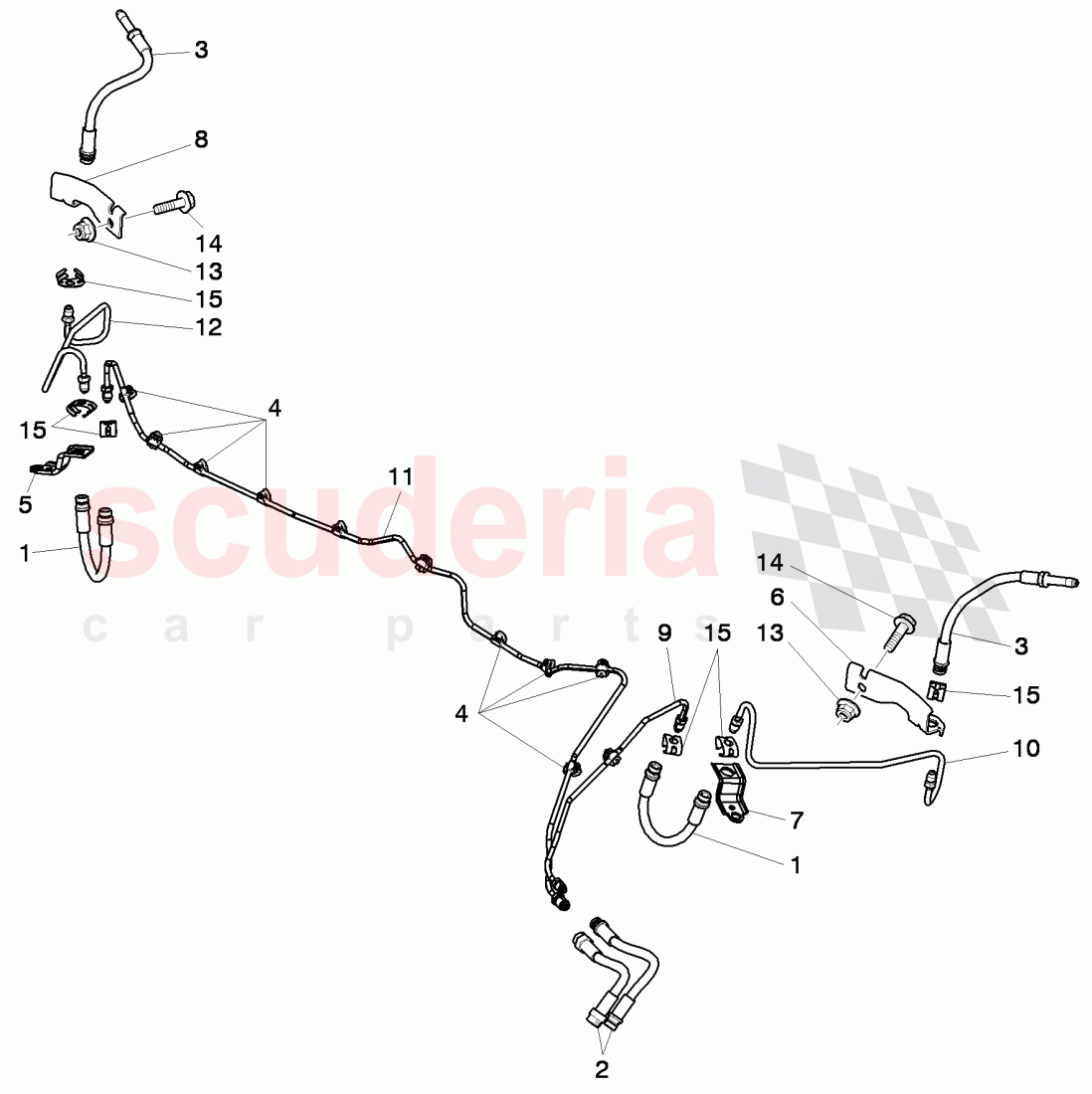 brake line, brake hose of Bentley Bentley Continental GT (2011-2018)