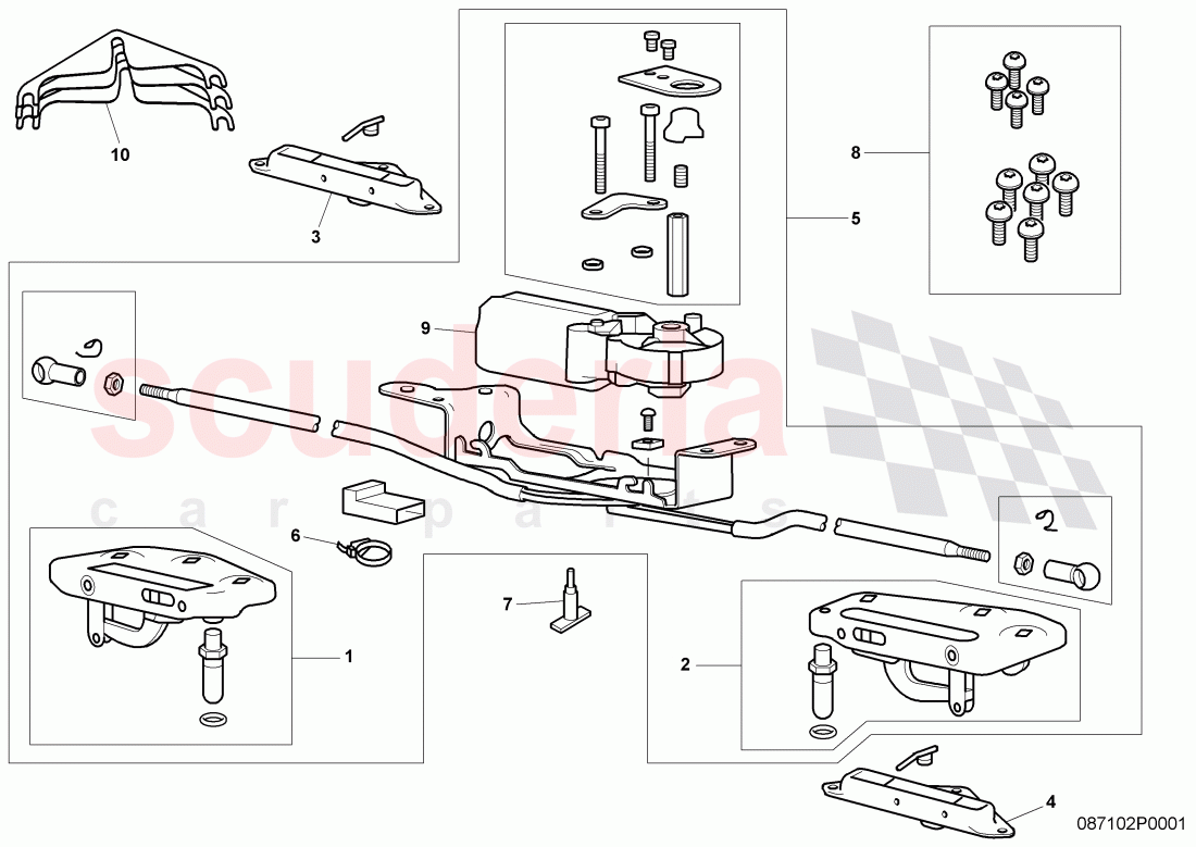 convertible top latch, Convertible Roof of Bentley Bentley Continental GTC (2006-2010)