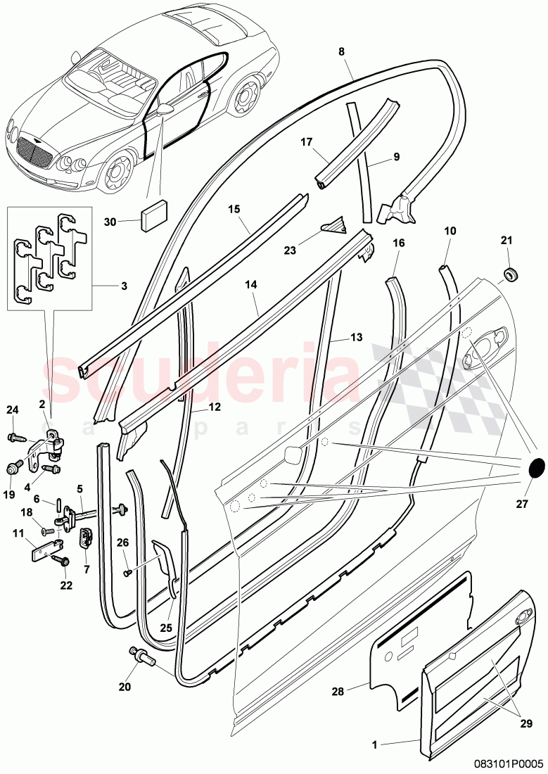 door of Bentley Bentley Continental Supersports (2009-2011)