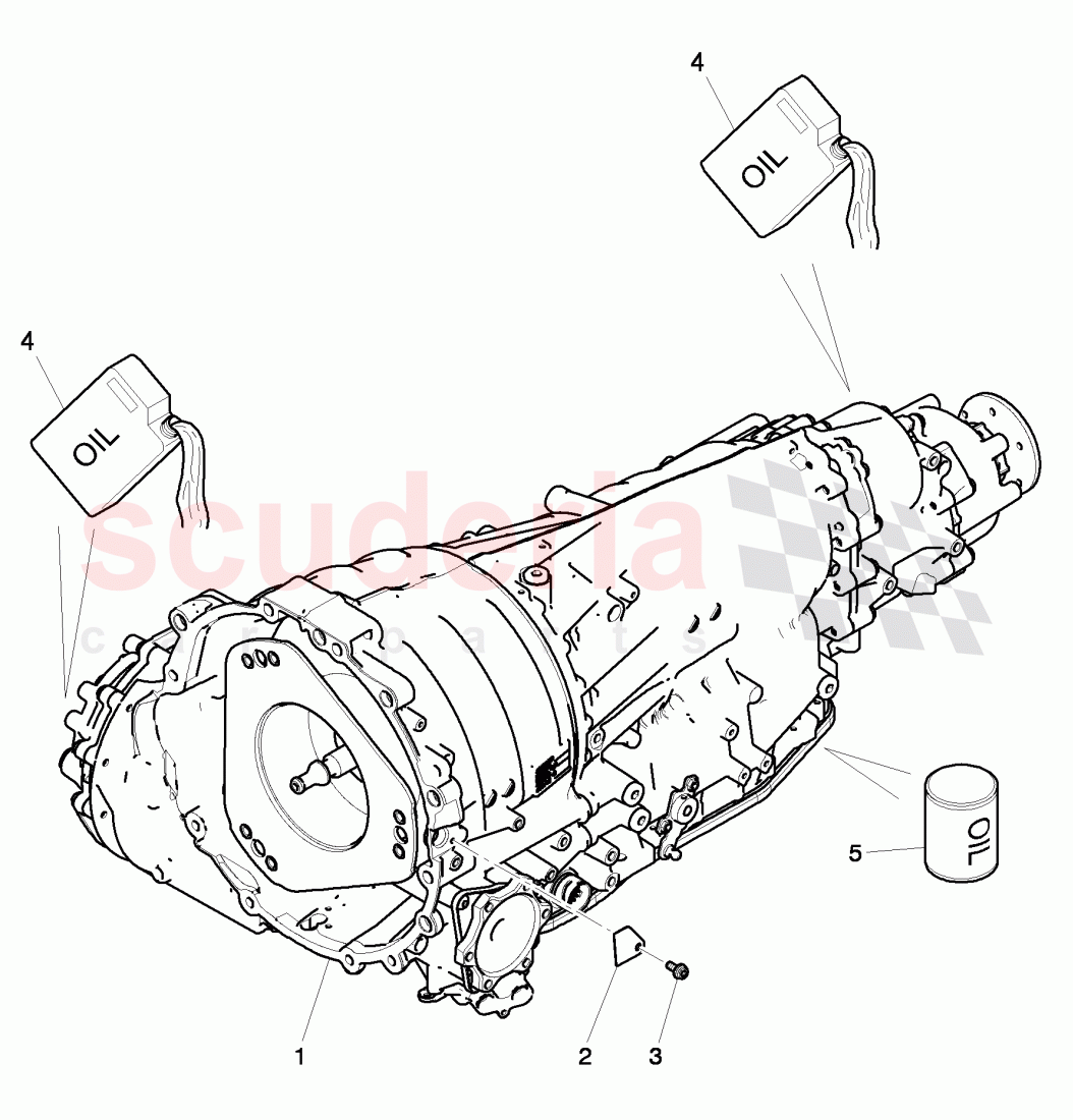 transmission oil, axle oil, for front axle differential of Bentley Bentley Continental Supersports (2009-2011)